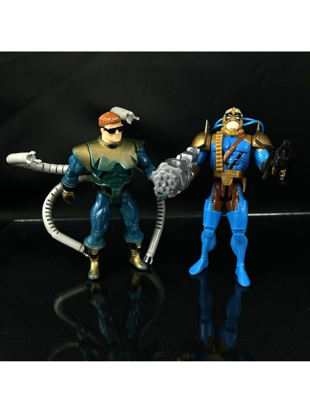 Toy Biz 1994 Complete Mutant Genesis Maverick + Techno Wars Dr Octopus Read